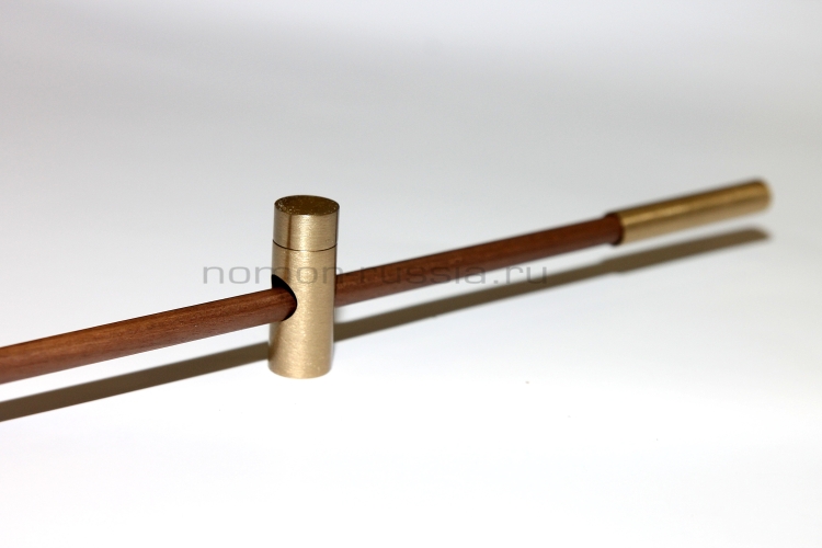 Часы Nomon MERLIN 12 GOLD+WALNUT N 125 (орех+латунь). D=125см