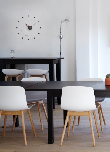 Часы Nomon Pico Color (с делениями часа) (черный-орех-черный). D=40см