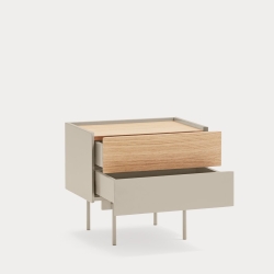 Прикроватная тумбочка Otto 2Dr песочный