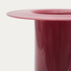 Ваза Kelse розовая стеклянная, 28 см