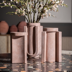 Ваза Leif коричневого цвета