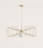 Люстра Crawford золотая