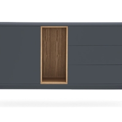 Сервант Corvo 1D3Dr антрацит