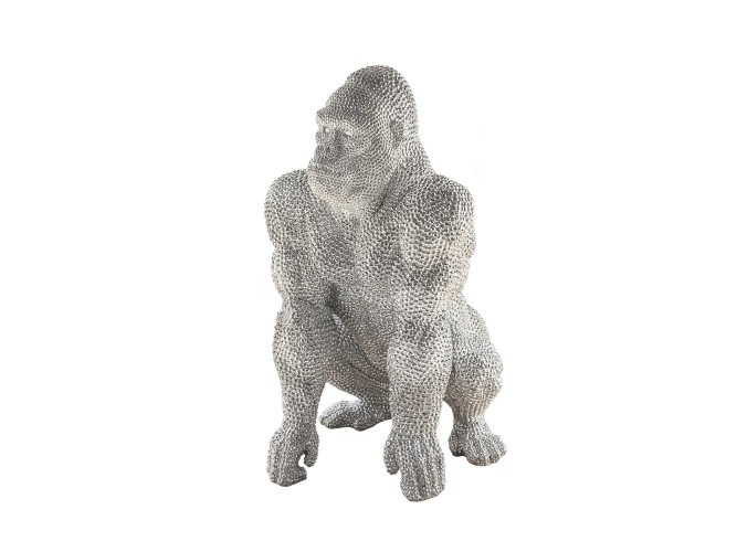 Фигурка большая Gorila серебро