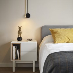 Тумбочка Corvo 2Dr кремовая