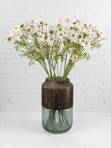 Ваза для цветов и сухоцветов для декора, 23 см Terra Design TDV58701