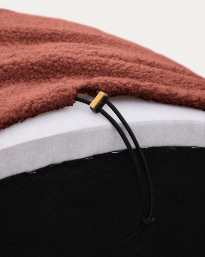 Чехол на пуф Kaeli из терракотового букле Ø 120 см