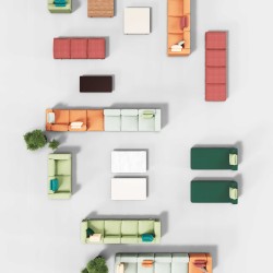 Диван Molo 2-х местный ножки тик