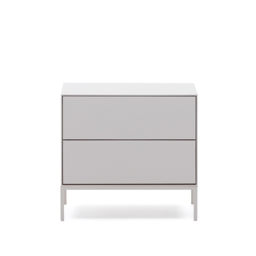 Vedrana Тумбочка прикроватная 2 ящика белый лак 60 x 55 см