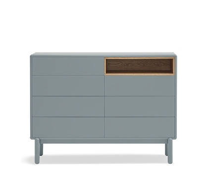 Комод Corvo 7Dr серый