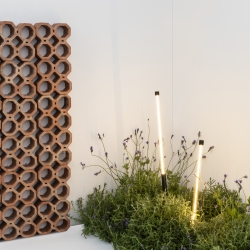 Лампа Bambou 1268 с шипом черная LED 8W 2200K