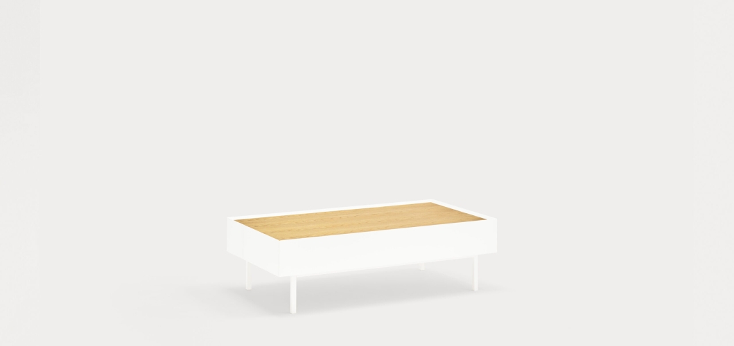 Журнальный столик Arista 2Dr белый