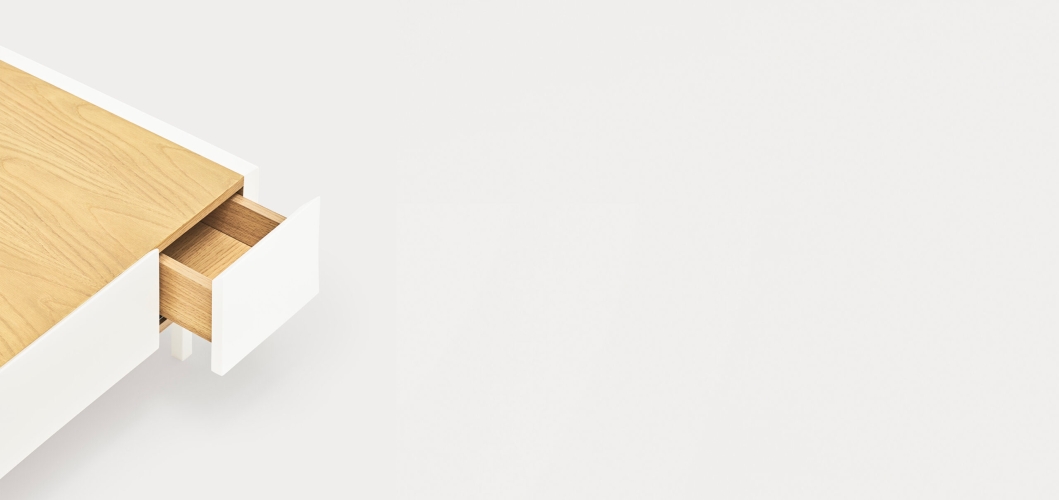 Журнальный столик Arista 2Dr белый