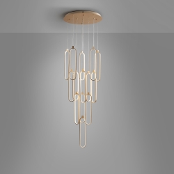 Люстра Colette 14L розовое золото DIM