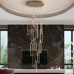 Люстра Colette 14L розовое золото DIM