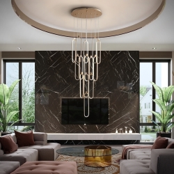 Люстра Colette 14L розовое золото DIM