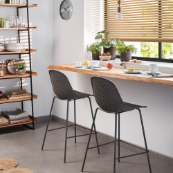 Барный стул Quinby серый