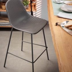 Барный стул Quinby серый