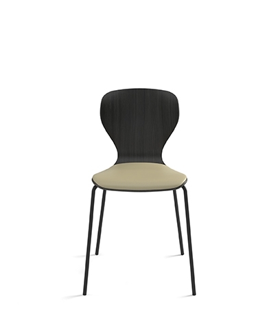 Стул Ears окрашенный, четыре металлические ножки, с подушкой