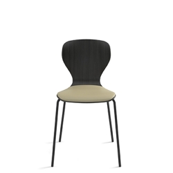 Стул Ears окрашенный, четыре металлические ножки, с подушкой