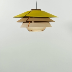 Люстра Overlay S50 коньячное стекло - желтый/серо-бежевый/бежевый