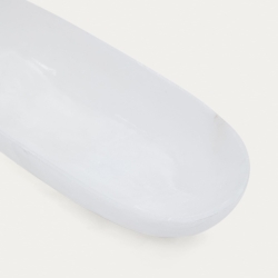 Eval Сервировочное блюдо из белого алебастра