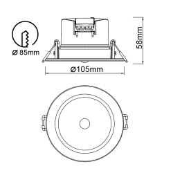 Встраиваемый светильник YUCATAN 8850
