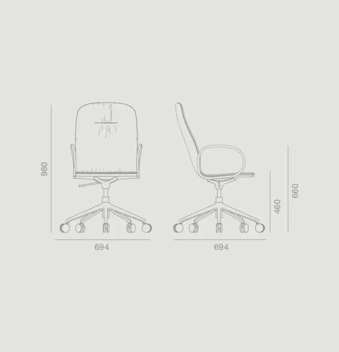 Поворотное кресло Loop 2131DRN