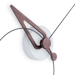 Часы Nomon Pico Color (с делениями часа) (черный-орех-белый). D=40см