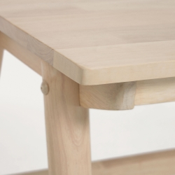 Письменный стол Curie из массива каучука, 120 x 60 см