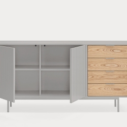 Сервант Sierra 2D4Dr серый