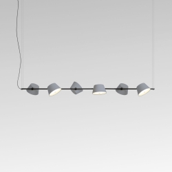 Линейный подвес Tam Tam 6 серебристо-серый