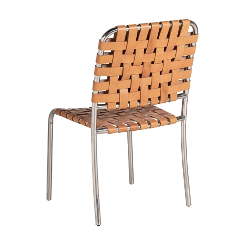 Стул Kinloss коричневый/серебристый