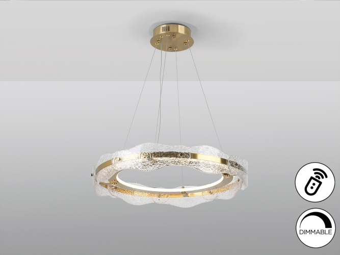 Люстра Lira Ø60 золотая DIM