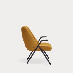 Кресло низкое Dins горчичное