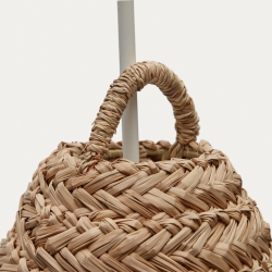 Абажур Fonteta из натурального волокна с натуральной отделкой, 40 см