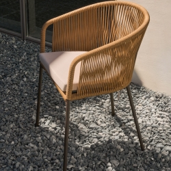 Веревочный стул Yanet бежевого цвета