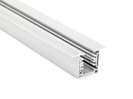 Направляющая трека 1 м встроенная белый