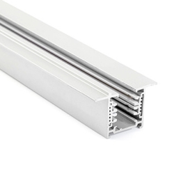 Направляющая трека 1 м встроенная белый