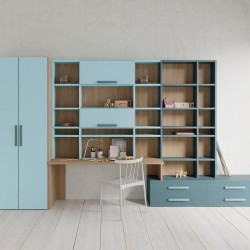 Модульный стеллаж Airbox со шкафом Dressbox