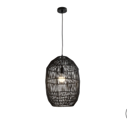 Tizne Подвесной светильник с абажуром из бумаги черный