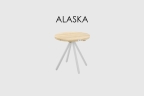Столик Alaska TEAK NATURAL- WHITE WASH D50
