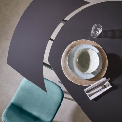 Стул Lissy черный металл бирюзовый бархат