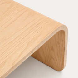 Журнальный столик Olaria терракотовый с дубовым шпоном натуральной отделки 110 x 60