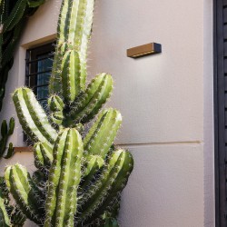 Уличный настенный светильник Lako LED 8W 3000K дерево