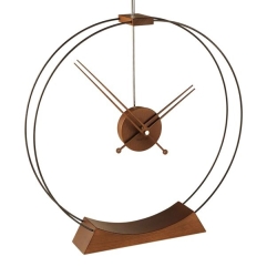 Часы Nomon Aire (основание - фиберглас+ясень с отделкой из ореха/стрелки и центр - ясень с отделкой из ореха). D=50см, H=55см