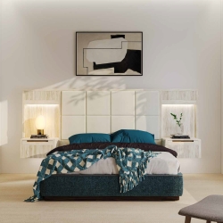 Кровать с тумбой и изголовтем Bayano 150