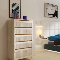 Кровать с тумбой и изголовтем Bayano 150