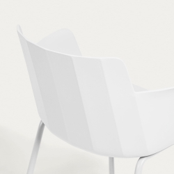 Hannia белый стул с подлокотниками