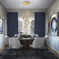 Подвесной светильник Priscila 4L золотой